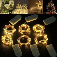 10pcs led copper wire string lights christmas decoration for home fairy light garden outdoor wedding holiday party decoration
