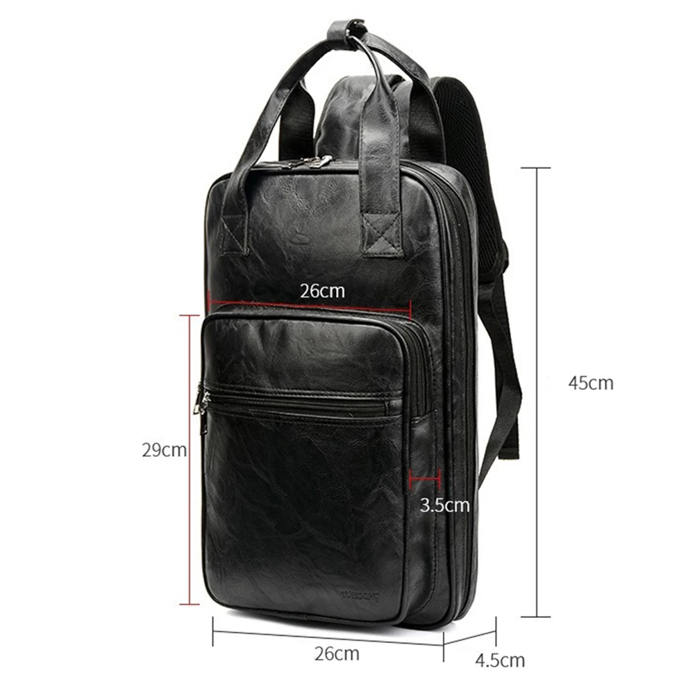 

Stick Bag Drumsticks Bag Musical Instruments 5 Pockets Double Straps Drum Stick Bag For Beginner Pro Gripped Handle