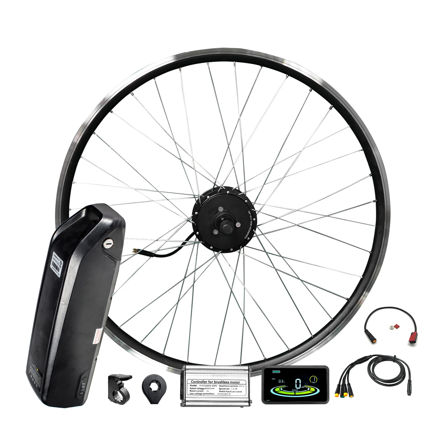 

easy install ebike kit with battery 250w 350w electric bicycle motor conversion kit
