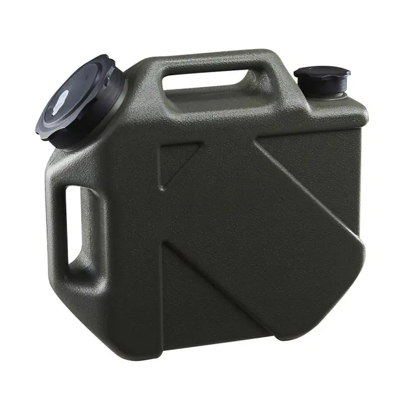 

Water Container With Spigot Portable Green Bucket Tank Carrier 10L/2.6 Gallon Thick Barrel No Leakage Militarys Green Water Tank