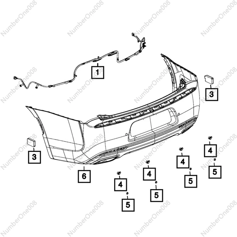 4X автомобильный датчик заднего хода помощи при парке 5MK60TZZAC подходит для CHARGER