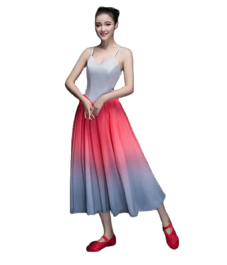 Бесплатная доставка Женский Классический танцевальный костюм розовая кофта с