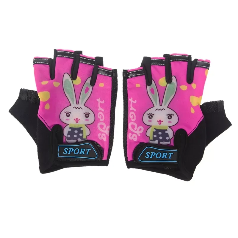 

Gloves Kids Child Rabbit Outdoor Sports Non Slip Breathable Half Finger