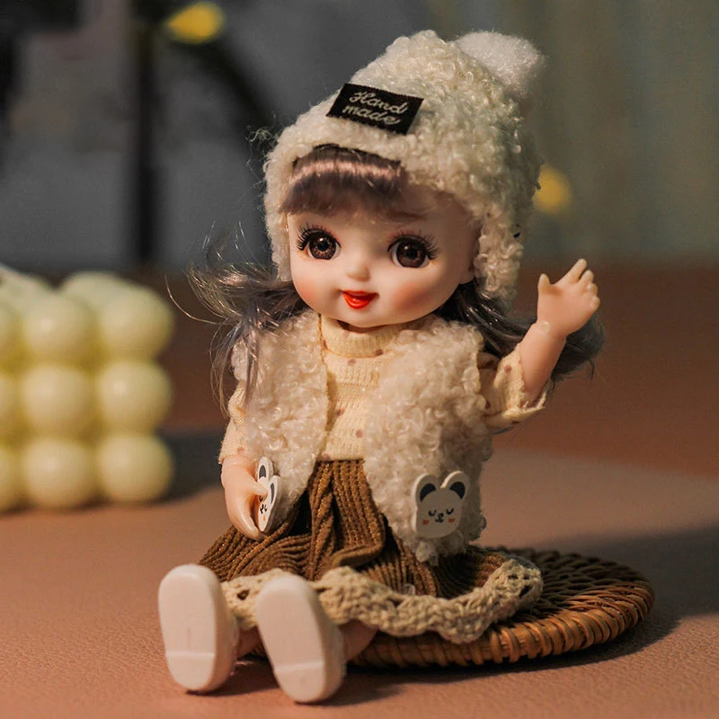 

Новинка кукла принцесса 17 см BJD улыбающаяся Съемная наряд Детская игрушка кукла маленькая девочка подарок на день рождения