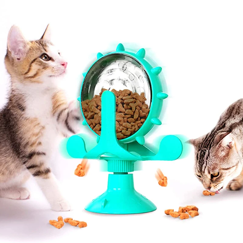 Turntable Leaking Food Cat Toy Training Ball Exercise IQ Cat