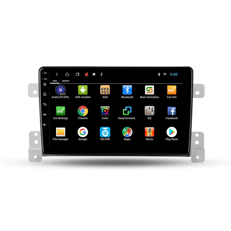 

SHENGTU 9" Android 9.0 Car Video Auto Radio Para Carro 2 Din Gps Bt Usb Fm +12 Led Camera & Frame WiFi gps navigation for Suzuki