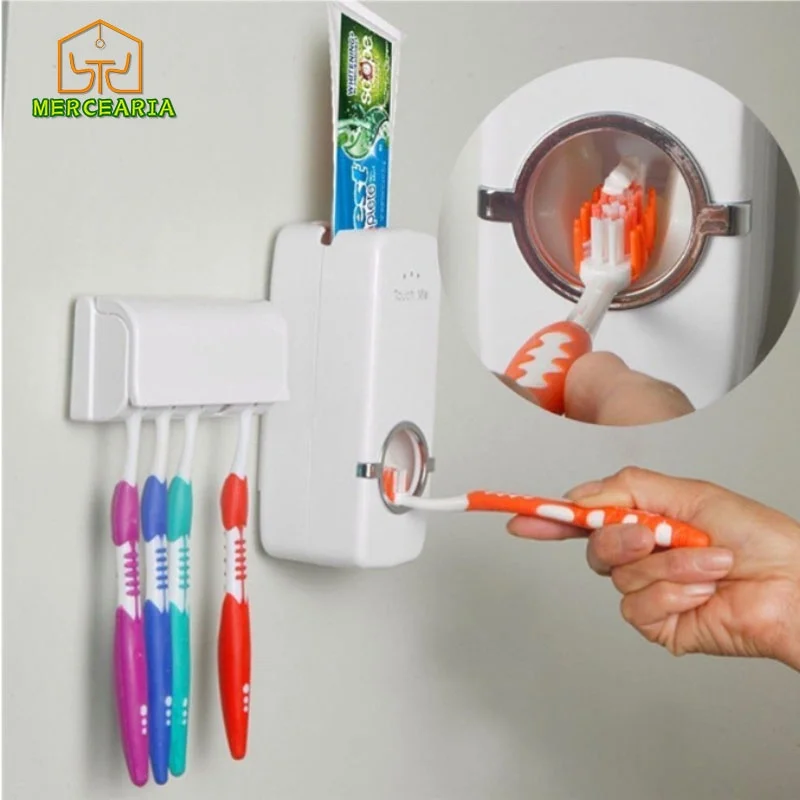 

Toothbrush Holder and Toothpaste Dispenser