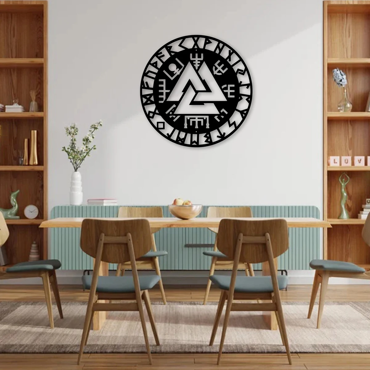 Круглая настенная декорация Современная естественная стена фотообои для