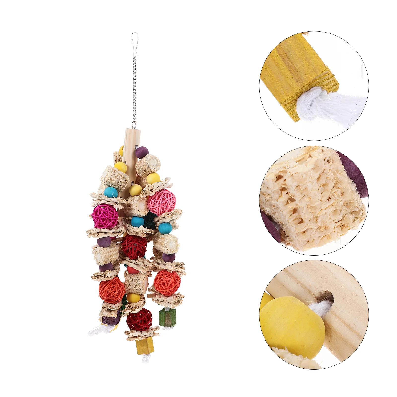 

Bird Biting Toy Toys Birds Parrots Interesting Small Parakeet Pet Plaything Large Hanging Parakeets