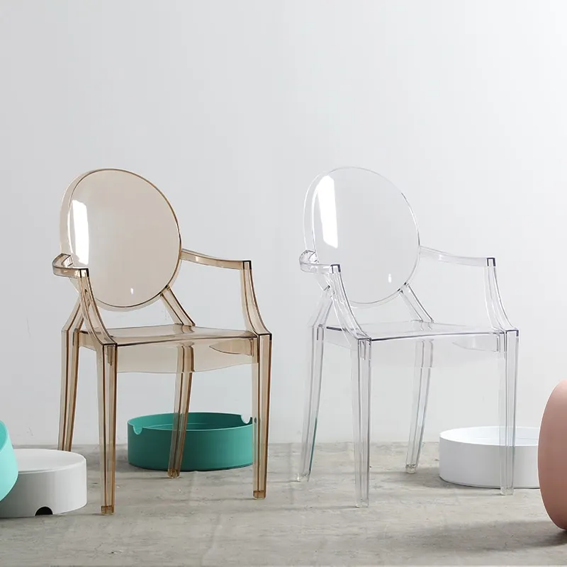

Dining Room Chairs Transparent Acrylic Barber Nordic Ergonomic Chairs Salon Modern Cafe Designer Banqueta Furniture Korea
