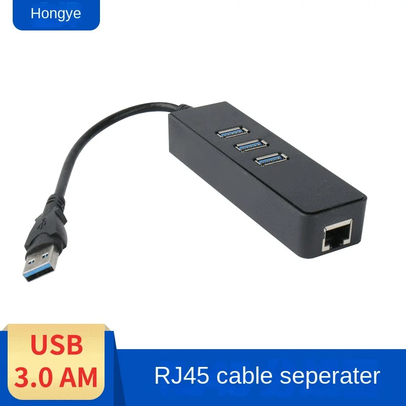 USB 3.0 Hub USB Ethernet Adapter Network Card To RJ45 Lan with 3 USB3.0 for PC Computer 1000Mbps Network Adapter USB Splitter