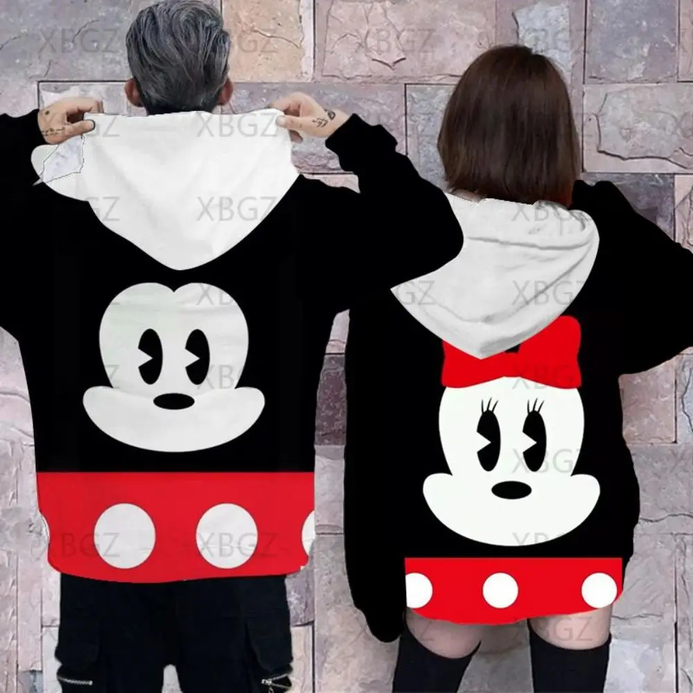Sweatshirt Woman Women Clothing Disney Men's Top Couple Outfit Hoodies Minnie Mouse Y2k Mickey Hoodie Fashion Sweatshirts 2022