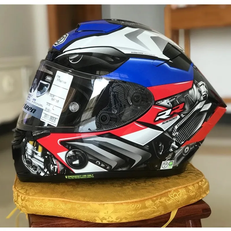 SHOEI X14 Helmet X-Fourteen R1 60th Anniversary Edition  Blue Helmet Full Face Racing Motorcycle Helmet Casco De Motocicle ECE