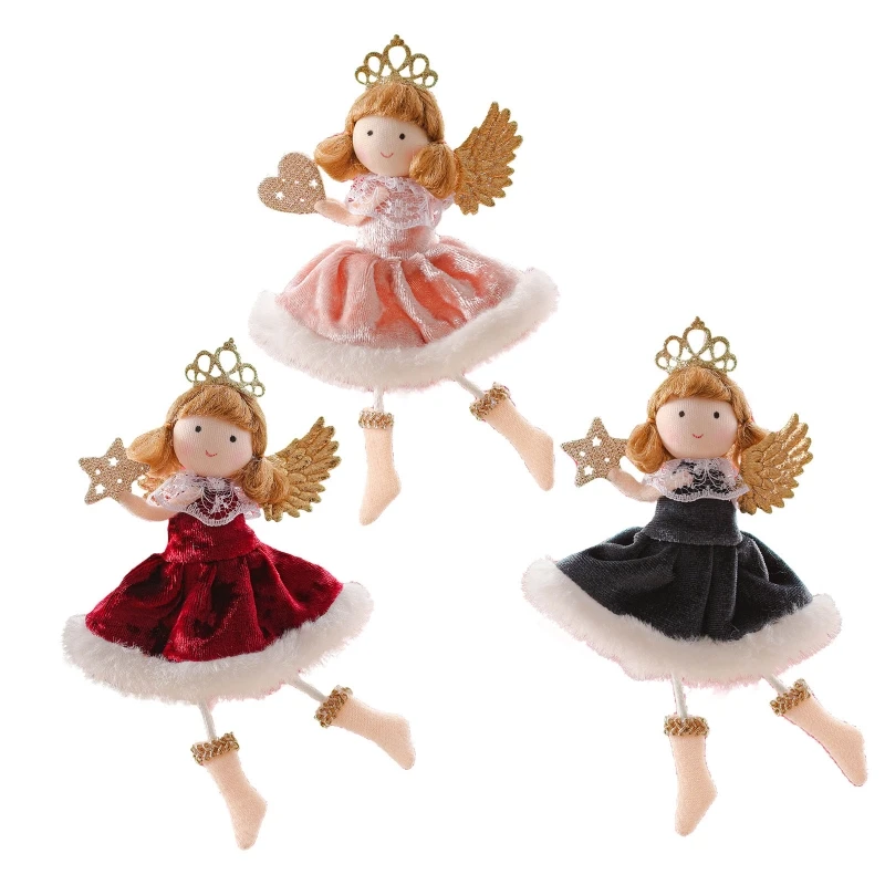 

Christmas Angel Doll Xmas Tree Pendant Festival Holiday Party Front Door Decor