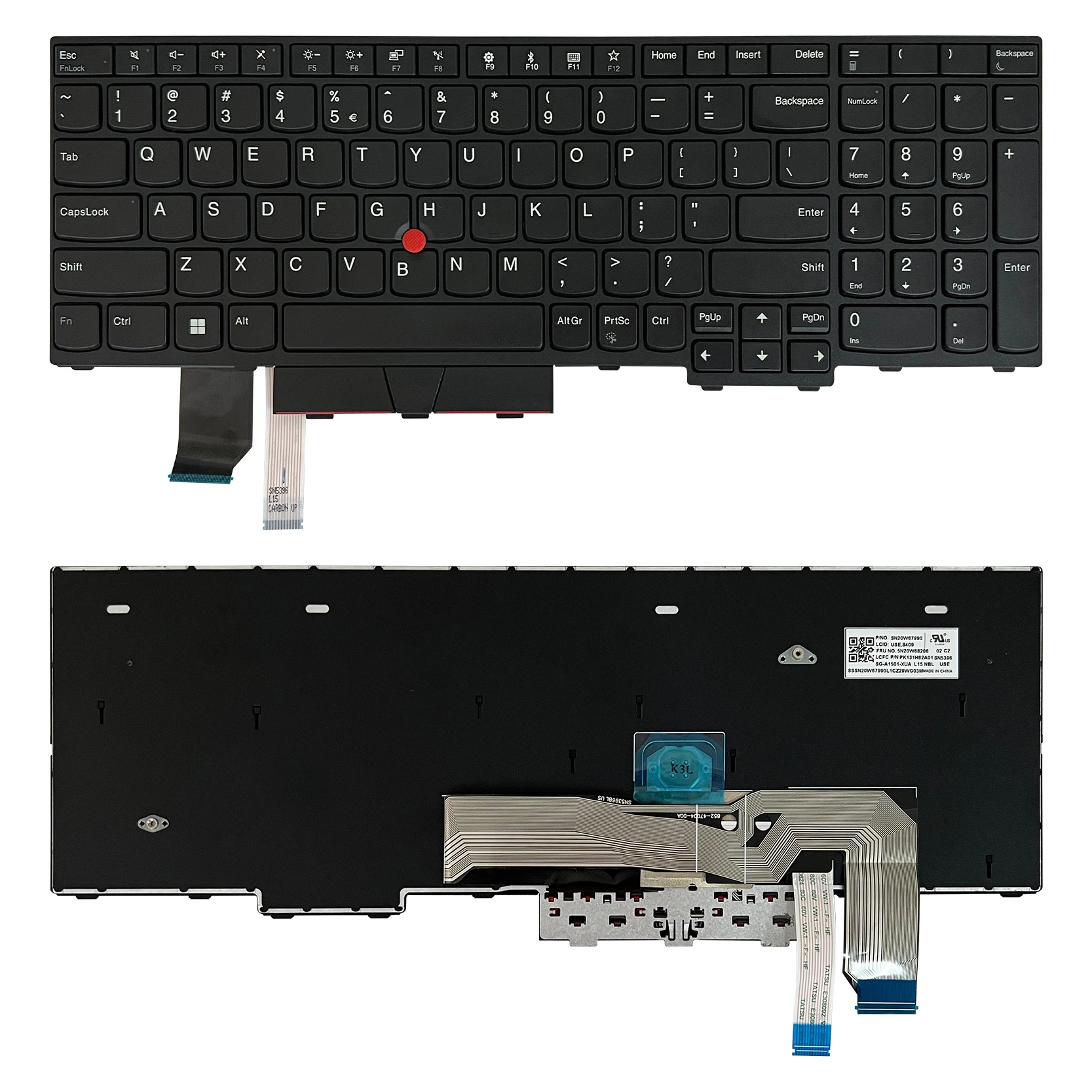 Альтернативная клавиатура для ноутбука Lenovo Thinkpad L15 Gen1 Gen2 P15V T15P T15G новинка