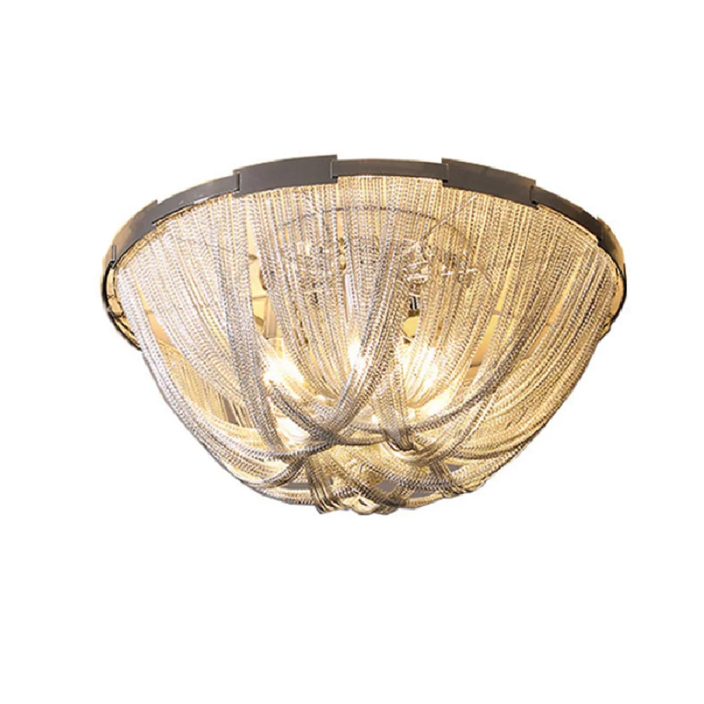 

LED pendant lamp Modern Tassel Aluminum Chain Indoor Fixtures Bedroom Living Room Hotel Villa Decor Ceiling light