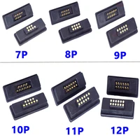 1sets 2a waterproof magnetic pogo pin connector 6pin 7pin 8pin 9pin 10pin 11pin 12pin male female spring loaded dc power socket