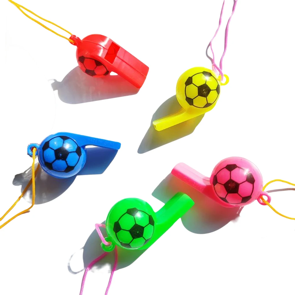 

Mini Whistle with Rope Football Sports Whistles Children Kids Random Color