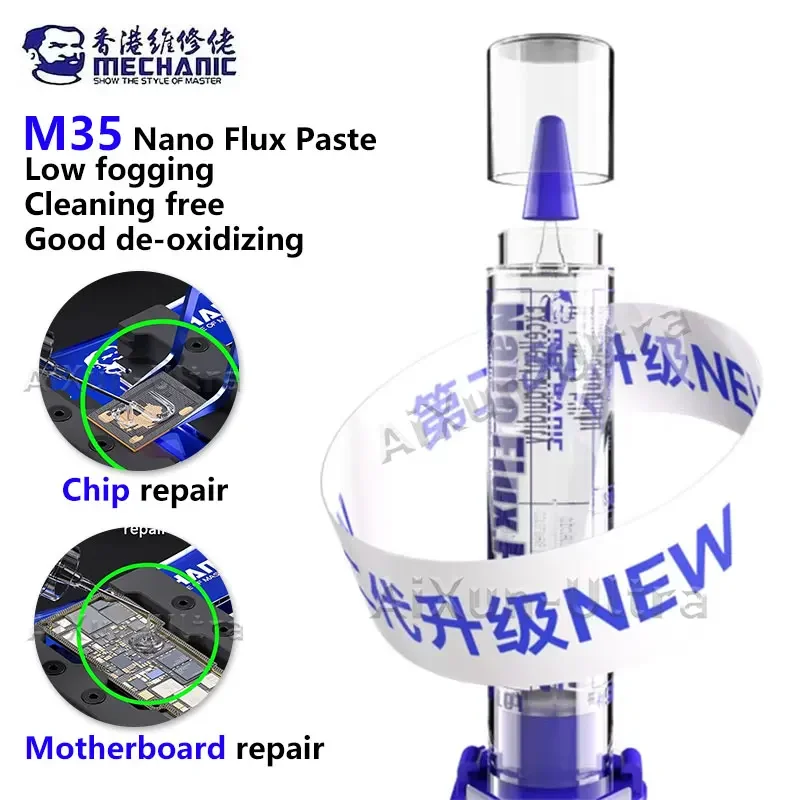 Свинцовый шприц MECHANIC M35 паяльная флюс Сварочная паста не окисляющая смазка для