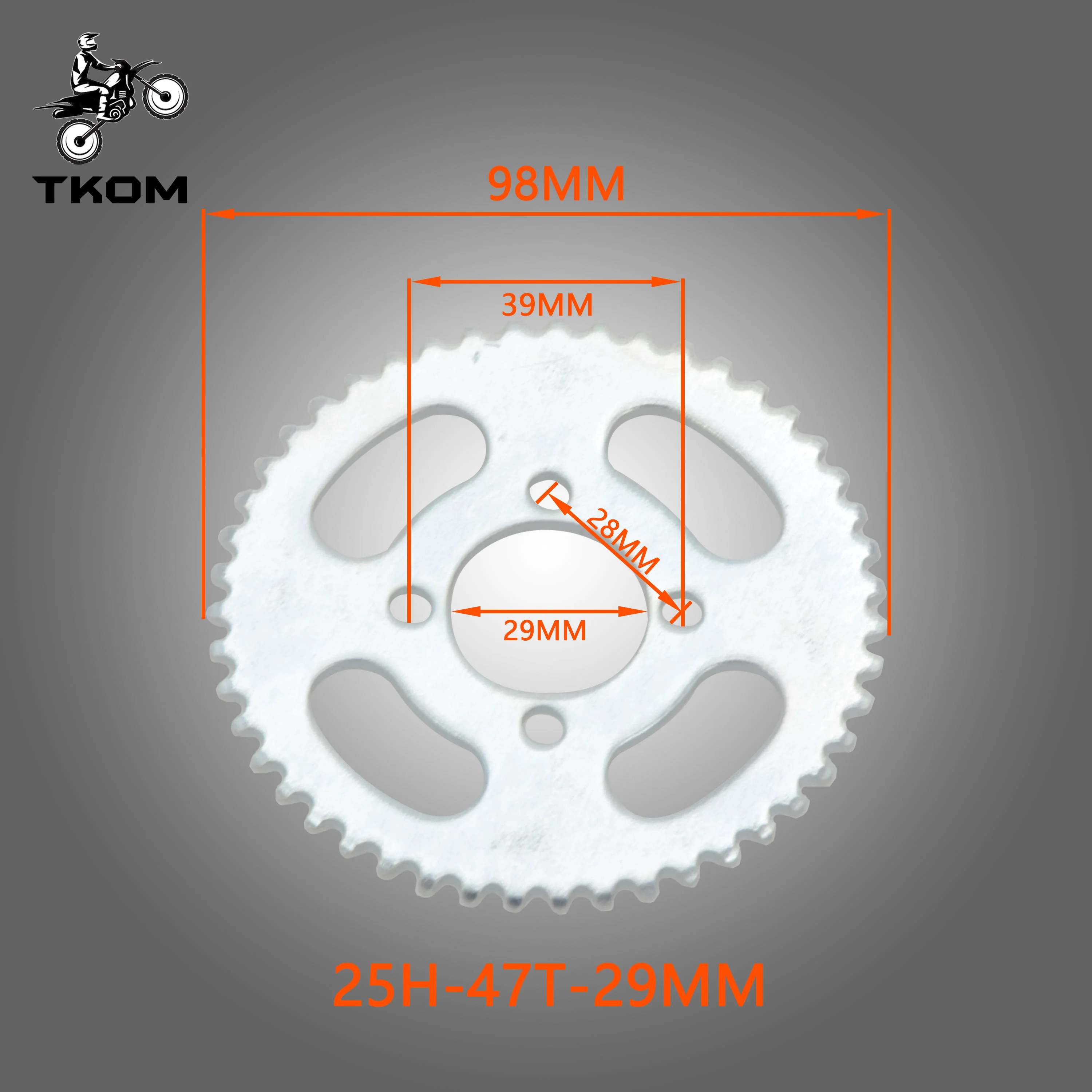 Аксессуары для мотоциклов цепь 438 задняя звездочка 47/55 зубов 29 мм 3/4 отверстия ATV