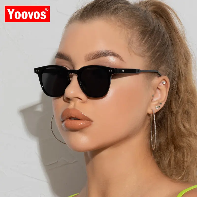 

Yoovos 2022 роскошные солнцезащитные очки женские/мужские винтажные очки Роскошные дизайнерские очки женские зеркальные ретро-очки женские очк...