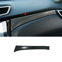 for nissan x trail t32 rogue qashqai j11 rogue sport accessories abs carbon fiber car central control panel strip cover trim