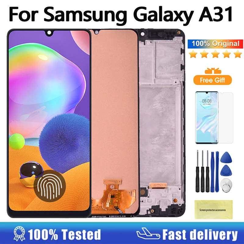 ЖК-дисплей 6,4 дюйма Super AMOLED для SAMSUNG GALAXY A31 A315, сенсорный экран с дигитайзером в сборе для Samsung SM-A315F A315F/DS A315G