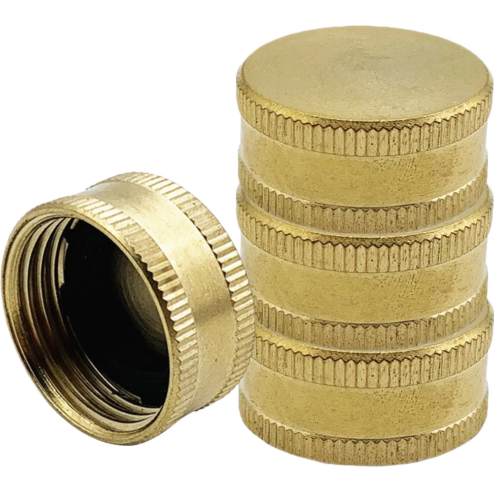 

Hose Garden Cap End Ends Caps Female Supplies Stopper Connector Brass Thread Plugs 4 Accessories Swivel Metal