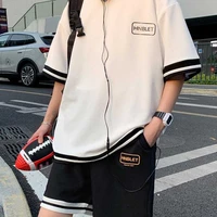 summer t shirt set mens fashion brand casual sports short sleeved shorts two piece set with suit fashion