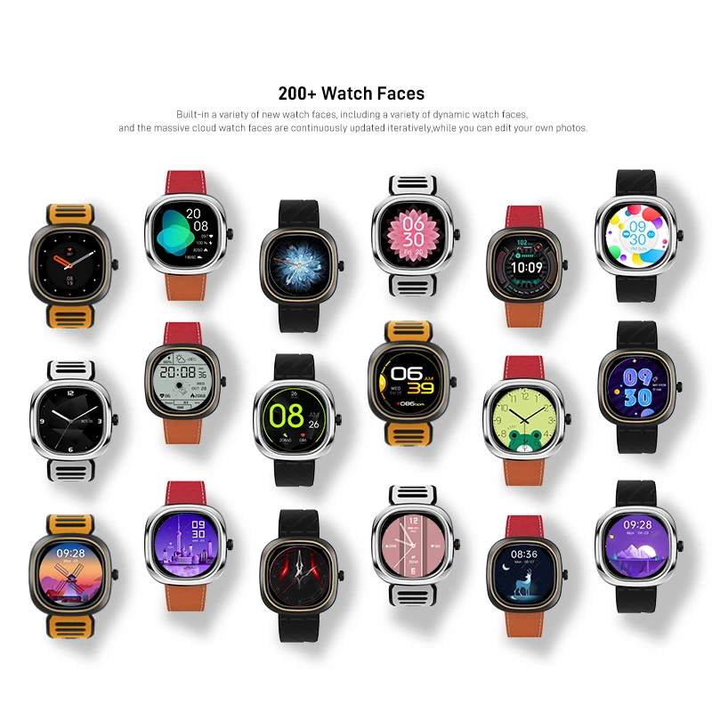 DOOGEE D11 Smartwatch IP68 Waterproof Bluetooth  Real-time Heart Rate 70 Sport Modes 300mAh Battery For Android iOS Mobile Phone