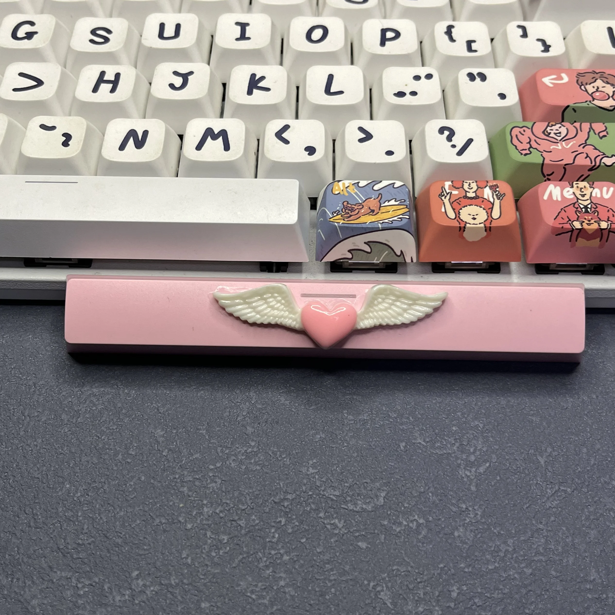 Клавиатура Механическая сделай сам с милыми волшебными крыльями любви 6 25u