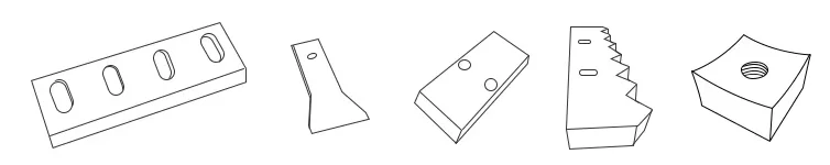 Лезвие для дробилки пластиковых бутылок LanYuXuan