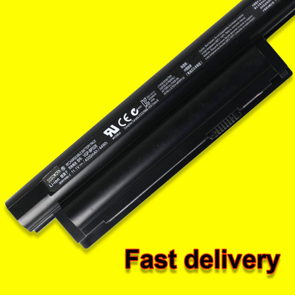 VGP-BPS26 для Sony Vaio SVE14A SVE15 SVE17 VPC-EH VPC-EG VPC-CA VPC-CB Series Аккумулятор ноутбука BPL26 BPS26A 11 1 V 44Wh