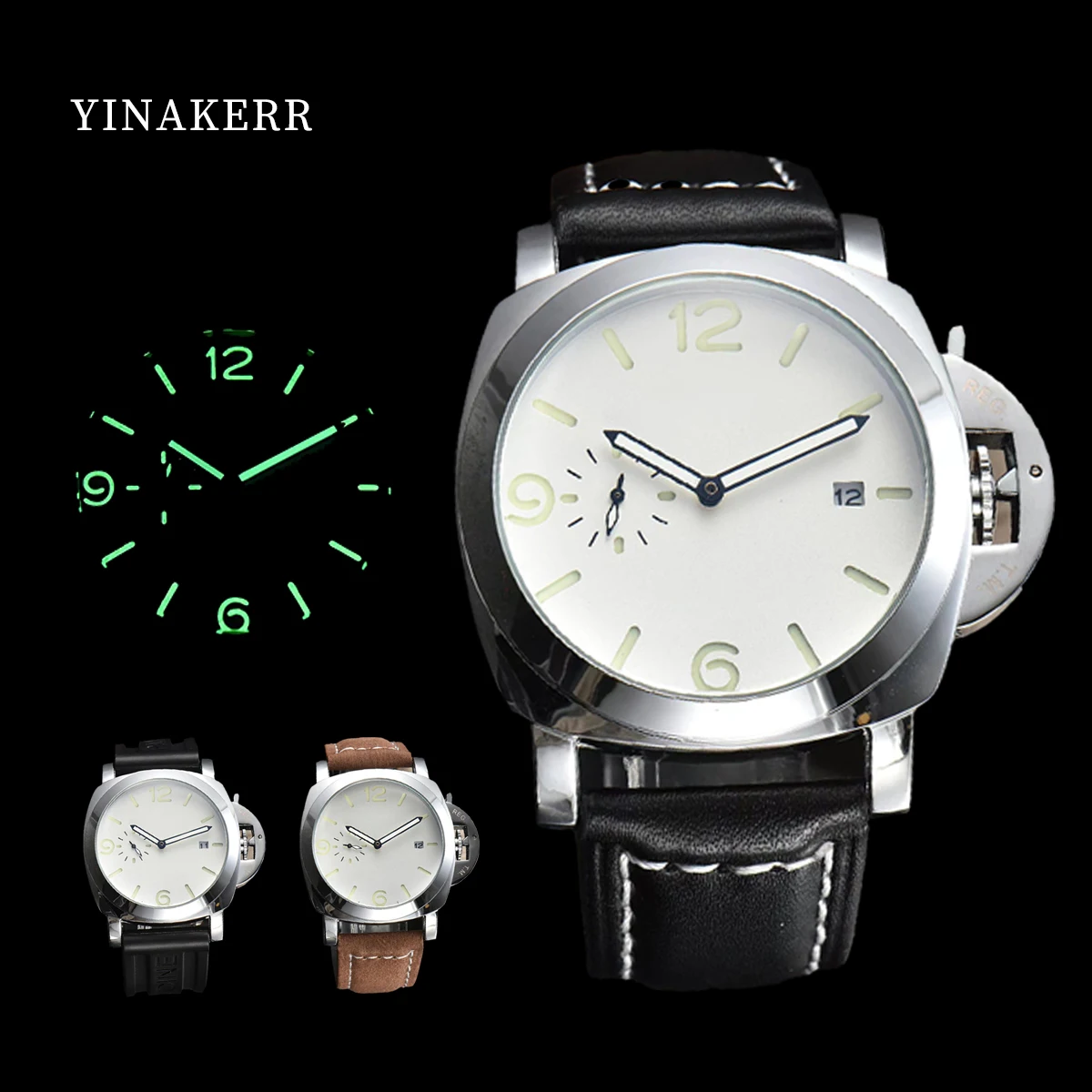 

PAM Gift Men Luxury Brand Quartz Watch Super Luminous Waterproof Sport Clock Watches for Men's AAA Relogio Masculino