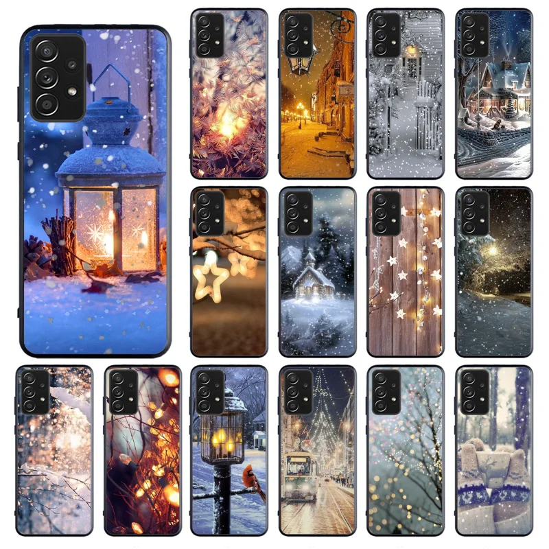 

Winter light Snow Phone Case for Samsung Galaxy A13 A22 A12 A32 A71 A11 A21S A33 A52 A72 A51 A50 A70 A31 M31