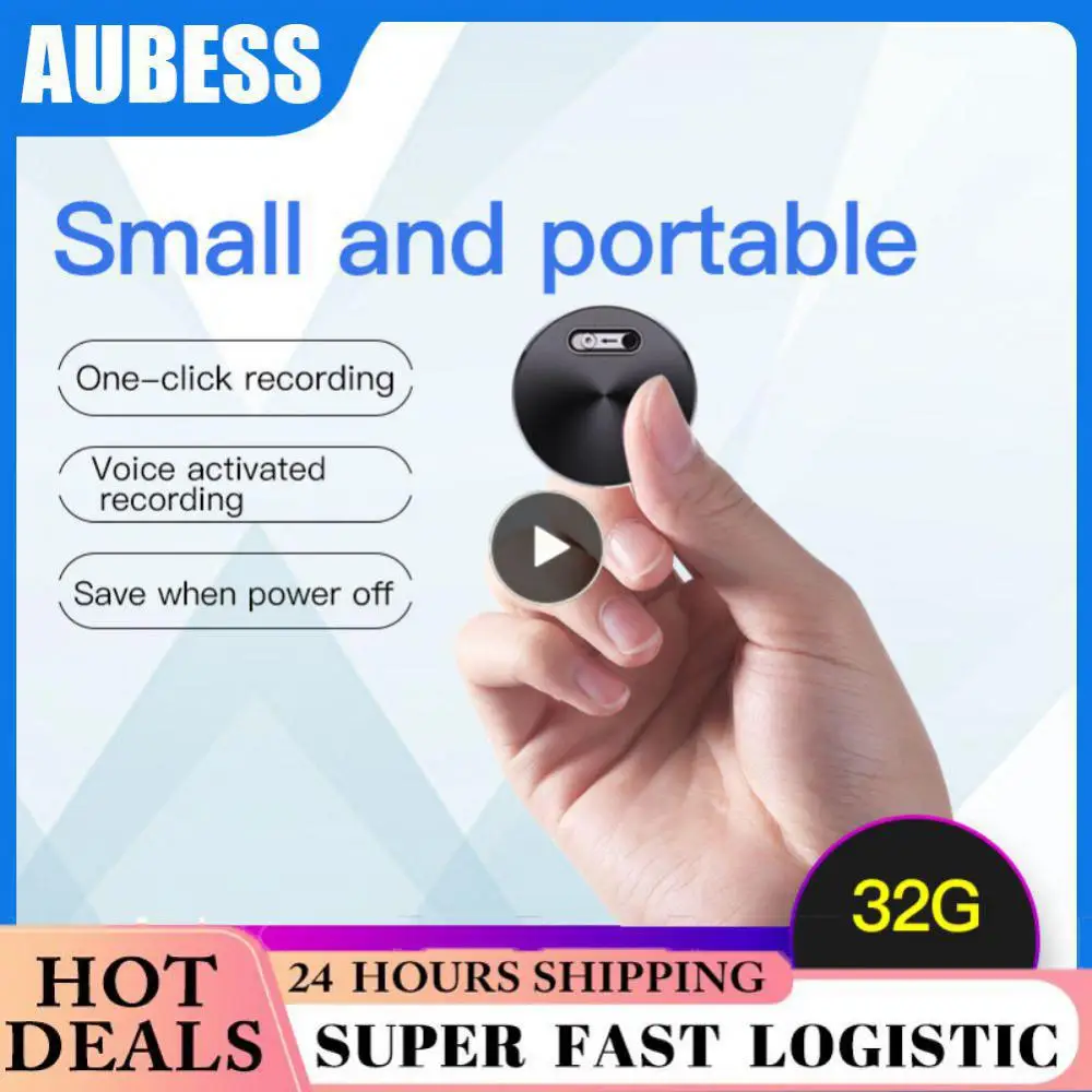 High Concealment Oise Signal Ratio 80db Dictation Recorder Portable Ultra-compact Mini Recorder Standby 30 Days