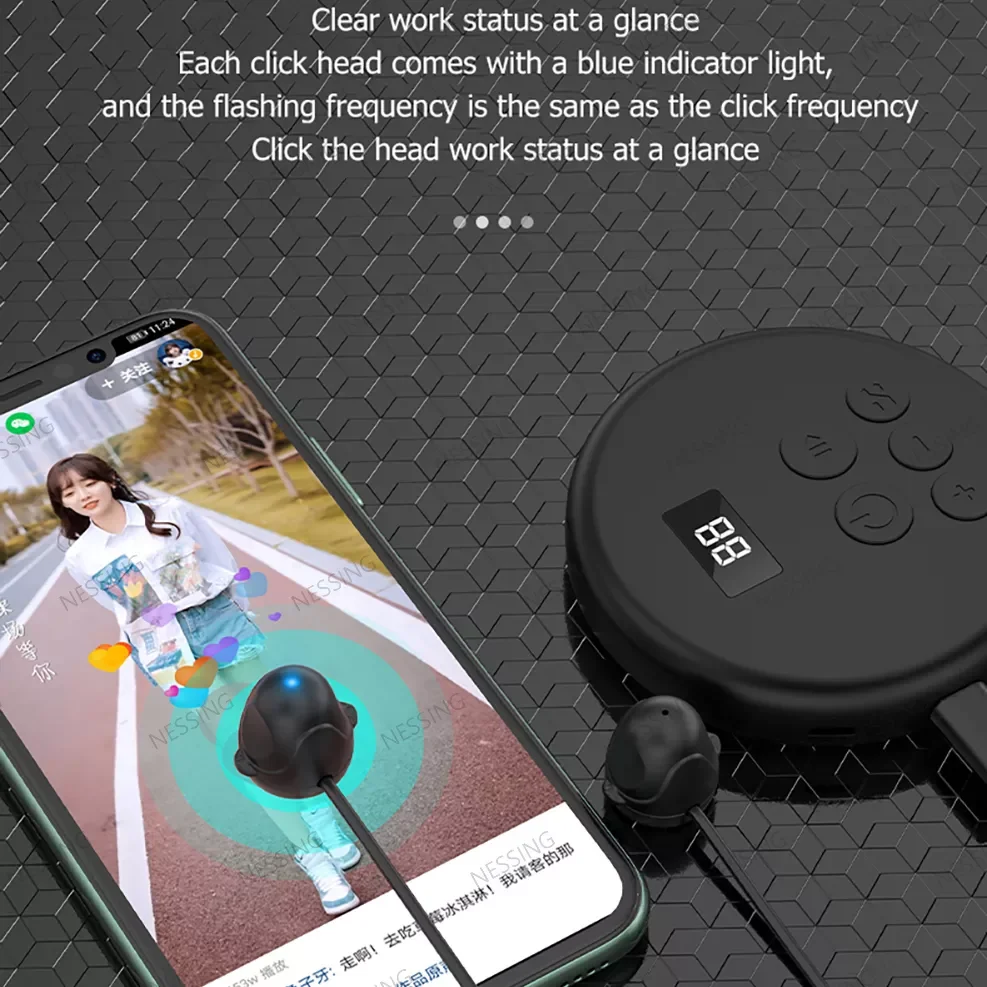 New in Mobile Phone Screen Auto-clicker Device Physical Simulation Finger Click Game Tiktok Continuous Click For ios android8 po