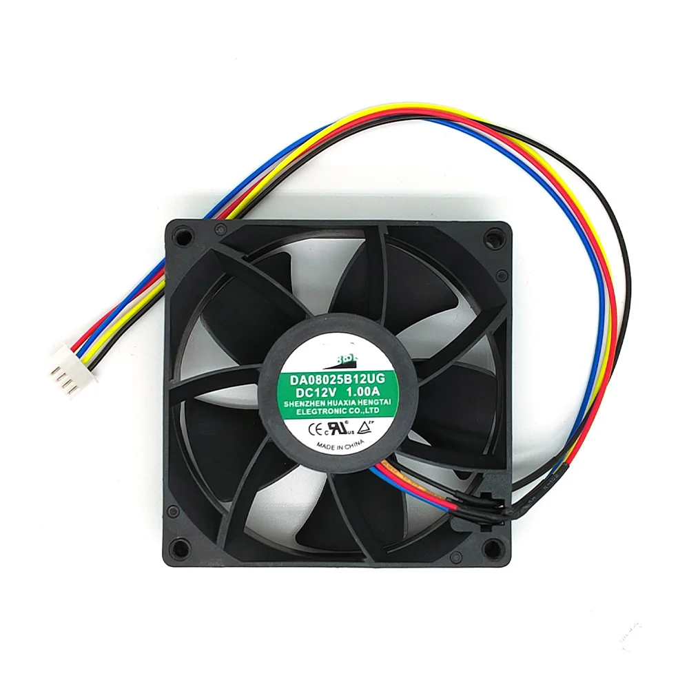 DA08025B12UG DC 12V 1.00A 80x80x25mm 8025 80mm 8CM 4-проводной вентилятор охлаждения сервера