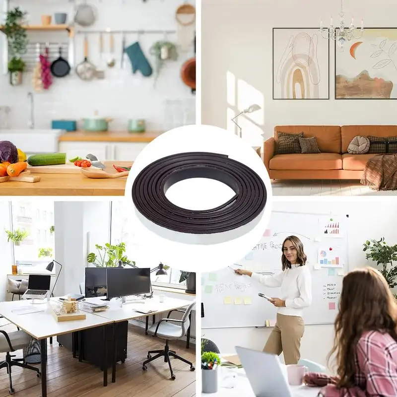 Магнитные полосы с клейкой основой гибкая магнитная лента в рулоне резиновая