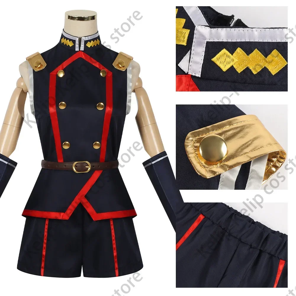 Kyouka Uzen Косплей Костюм Парик Аниме Mato Seihei No Slave Himari Azuma Униформа Шляпа Розовые