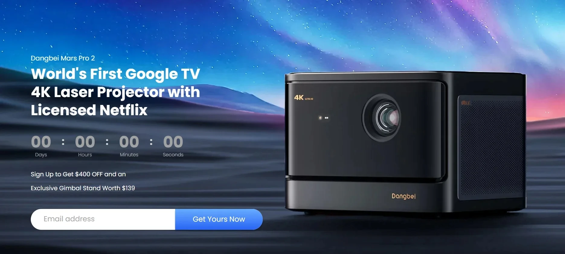 Лазерный проектор Dangbei Mars Pro 2 4K 2450 ISO люмен глобальная версия