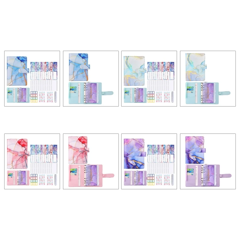 

Fashion Cash Envelopes for Budgeting A6 PU Budget Binder with Budget Sheets Cash Envelopes for Cash Saving Budget System