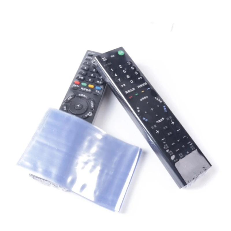 

10Pcs Clear Shrink Film Bag TV Remote Control Case Cover Air Condition Remote Control Protective Anti-dust Bag
