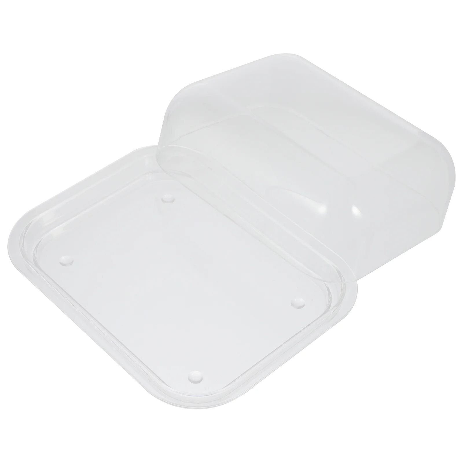 

Butter Dish Box Snack Cheese Sealed Food Container Acrylic Restaurant Tableware