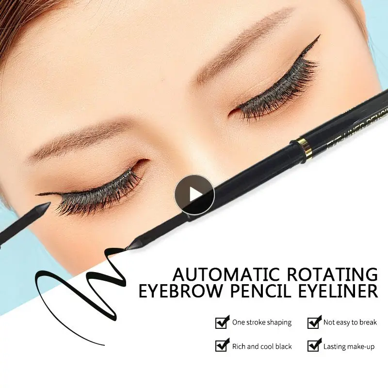 

Auto-rotating Auto-rotating Eyebrow Pencil Cosmetic Eyeliner Pen Longlasting No Smudge Black And Brown Eyebrow Pen Makeup