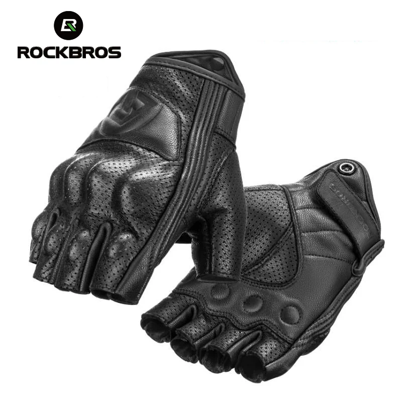 

Rockbros wholesale Gloves Gel Protector Tactical Motorcycle Gloves Sport Short Bike Gloves Breathable Half Finger Gloves MT002