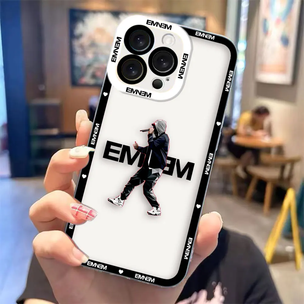 Прозрачный чехол для телефона Realme NOTE 70 80 15 6 7 7I 8 8I 9 9I 10 12 C85 C75 C71 C67 C65 C55 C53 C35 C33, чехол в стиле хип-хоп E-Eminem (art.: 3920daf3d21fb) - 3920daf3d21fb