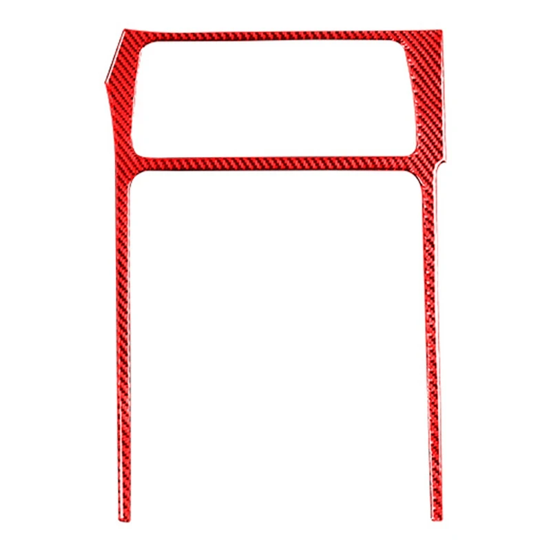 

For Dodge Challenger 2008-2014 Car Accessories Carbon Fiber Center Console A/C Radio Panel Trim Cover Sticker