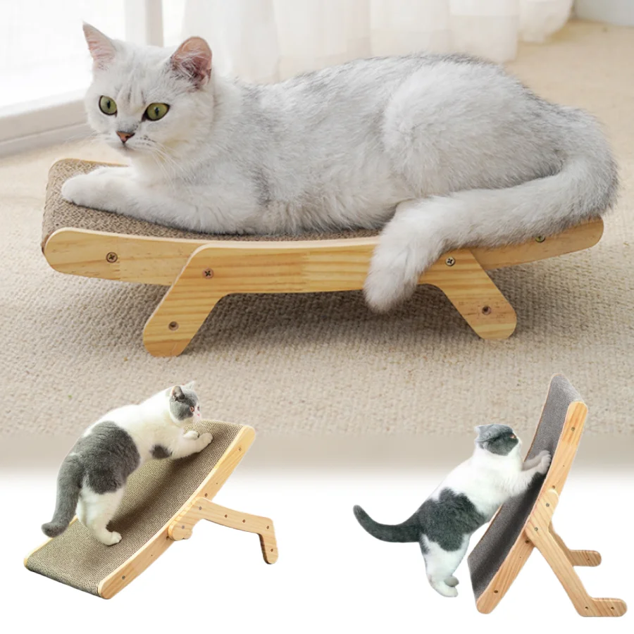 

In Cat Mat Wooden Scratching Claw Training Scratch Cat Pet 5 Board Toys 1 Pad Grinding Grinding Scratcher Scraper Nail Cat Bed