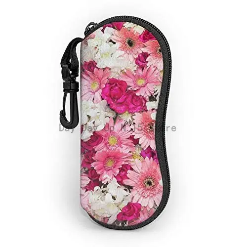 

Vintage Floral Sunglasses Soft Case Glasses Case For Women Men Ultra Light Neoprene Zipper Eyeglass Case